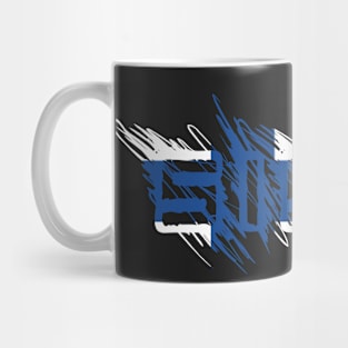 Sisu Finnish Flag Distressed Mug